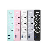 Gjby Gc-05 Universal Smart Socket Power Strip with 3 Usb Ports